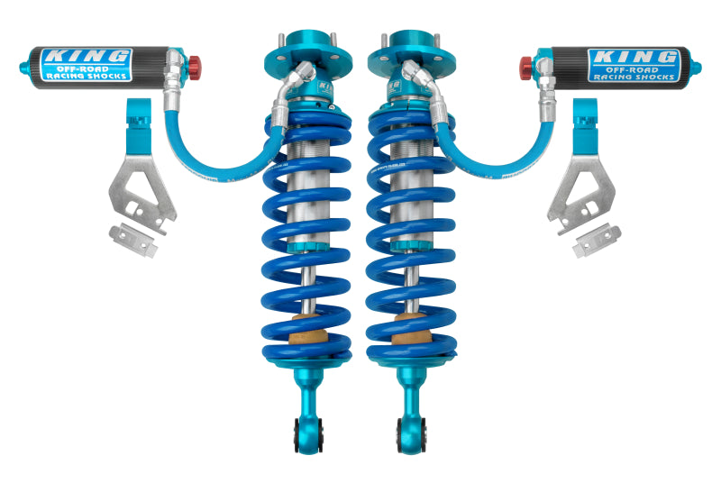 King Shocks 2022+ Toyota Tundra Front 2.5 Dia w/ Remote Reservoir Coilover & Adjuster (Pair)-LTW Motorsports