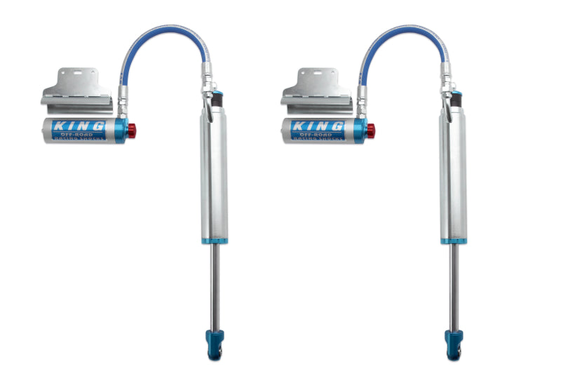 King Shocks 2005+ Toyota Tacoma (6 Lug) Rear 2.5 Dia Remote Reservoir Shock w/Adjuster (Pair)-LTW Motorsports