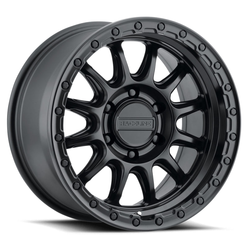 Raceline 960B Alpha 17x8.5in / 6X139.7 BP / 0mm Offset / 106.1mm Bore - Satin Black
