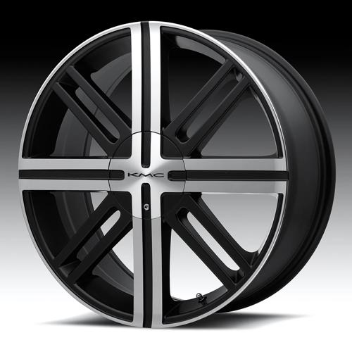 KMC Wheels KM675 SPLICE16X7 5X4.5/4.75 S-BLK/MCH+35 KM67567004735