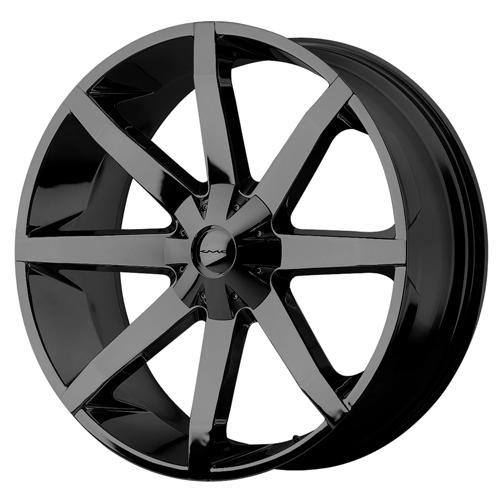KMC Wheels KM651 SLIDE 24X9.5 6X5 G-BLK +25MM KM65124965325