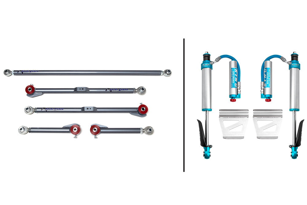 07-17 Toyota FJ Cruiser Adjustable Rear Links with King 2.5 Inch Shocks-LTW Motorsports