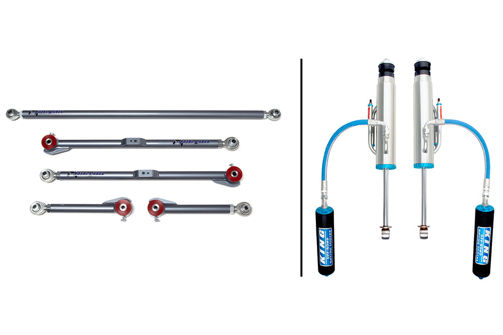 07-17 Toyota FJ Cruiser Adjustable Rear Links with King 3.0 Inch Shocks-LTW Motorsports