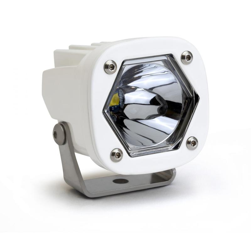 Baja Designs S1 Spot LED Light w/ Mounting Bracket Single - White-LTW Motorsports