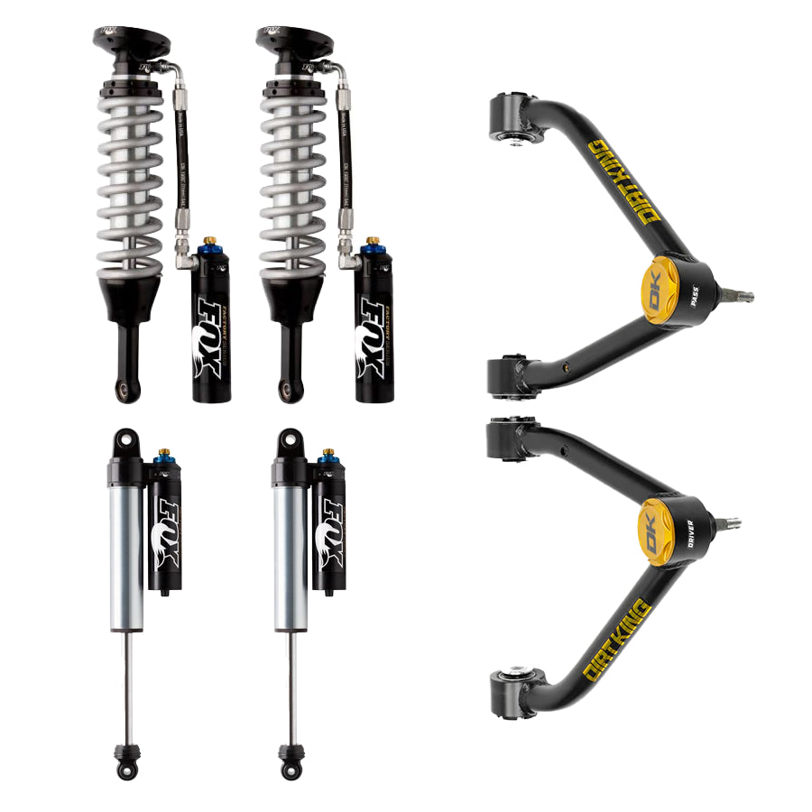 Mid Travel Kit - 07-18 GM 1500 Dirt King Stage 1 Mid Travel Kit With Adjustable Fox Shocks