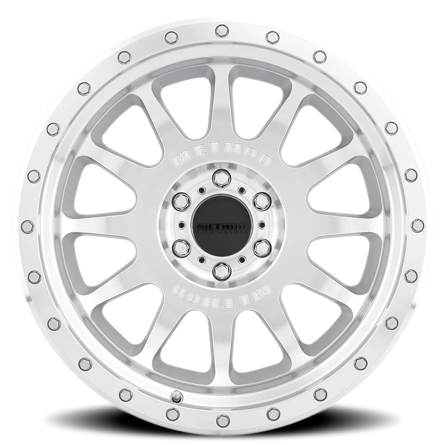 Aluminum Wheels 20x10 NV MR605 Bolt Pattern 8 On 170 Offset -24 Lip Size 2.83 Machined Silver SL Clear Coat Method
