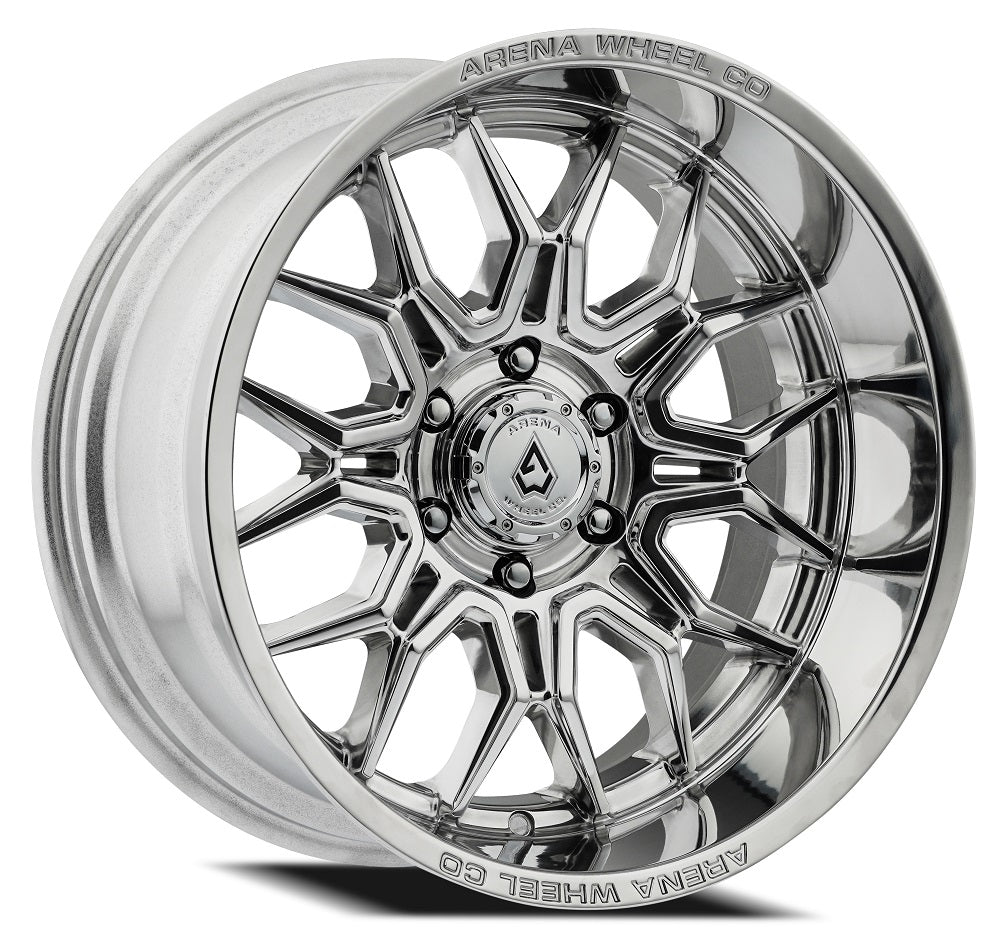 22x12 Arena A117 Violator Milled and Polished Wheel 6x5.5 (-44mm)