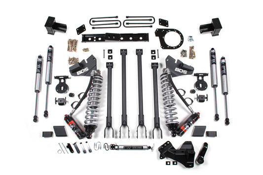 7 Inch Lift Kit W/ 4-Link | FOX 2.5 Performance Elite Coil-Over Conversion | Ford F250/F350 Super Duty (20-22) 4WD | Diesel