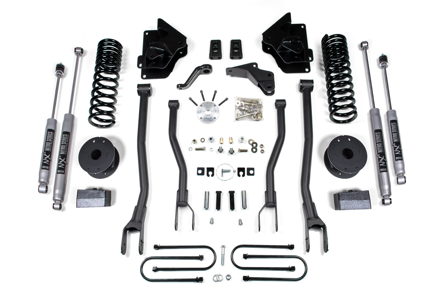 4 Inch Lift Kit W/ 4-Link | Ram 3500 W/ Rear Air Ride (13-18) 4WD | Gas-LTW Motorsports