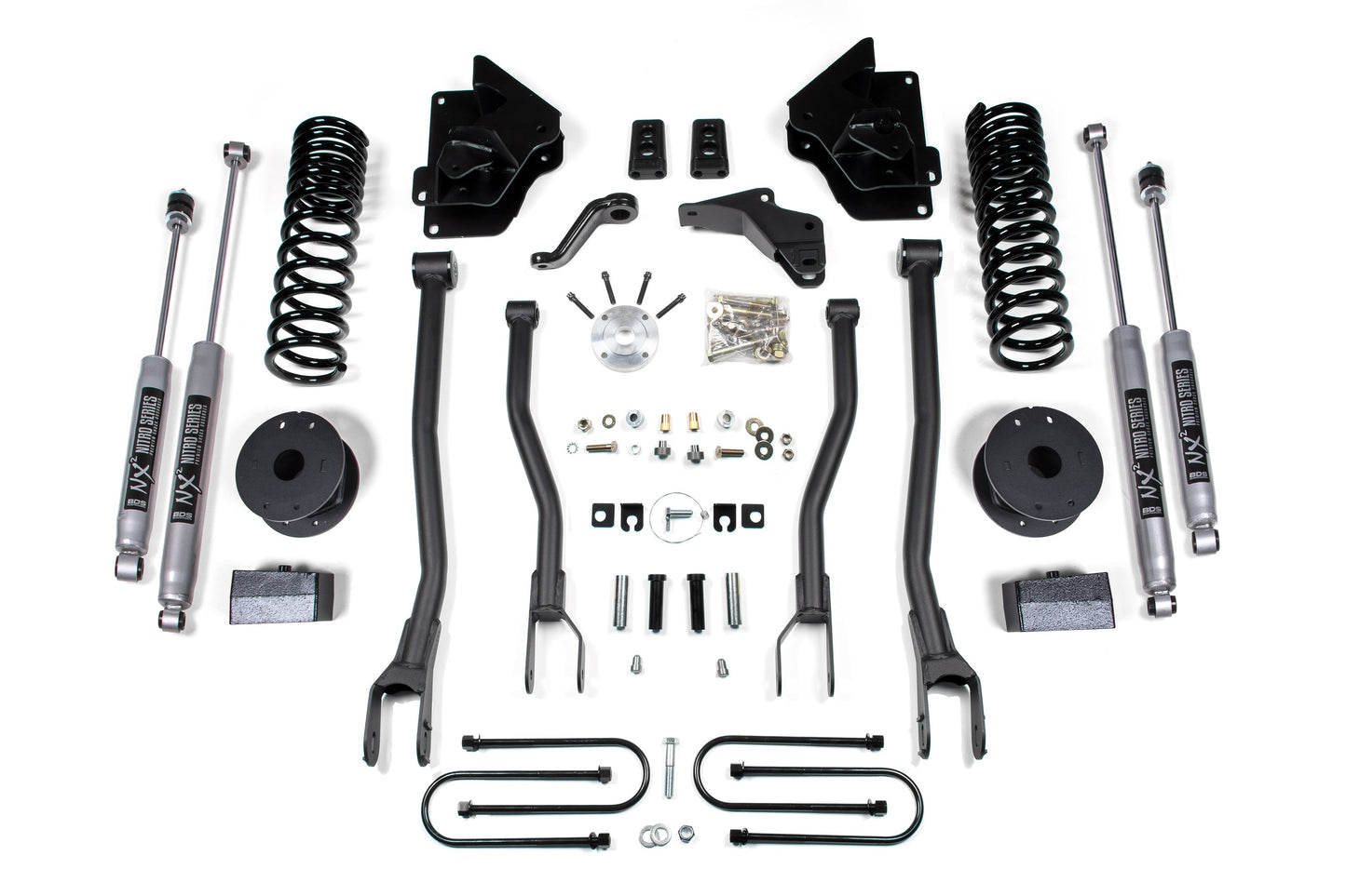 4 Inch Lift Kit W/ 4-Link | Ram 3500 W/ Rear Air Ride (13-18) 4WD | Diesel-LTW Motorsports