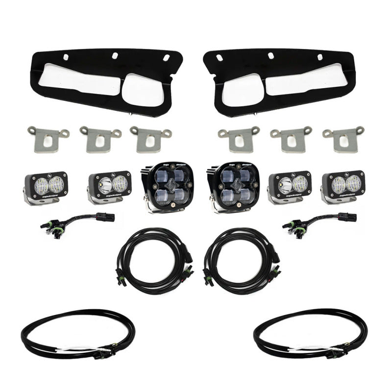 Baja Designs 2021+ Ford Bronco Clear SAE Fog Pocket Kit w/Upfitter-LTW Motorsports