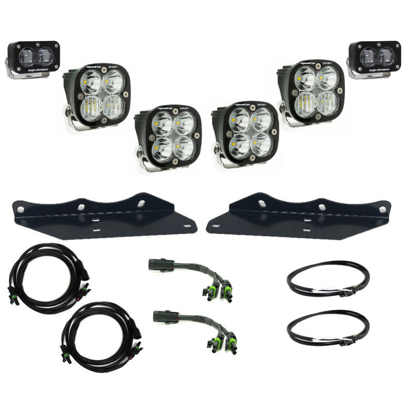 Baja Designs 17-20 Ford F-150 Raptor S2 SAE Sportsmen Fog Pocket Kit - Clear-LTW Motorsports