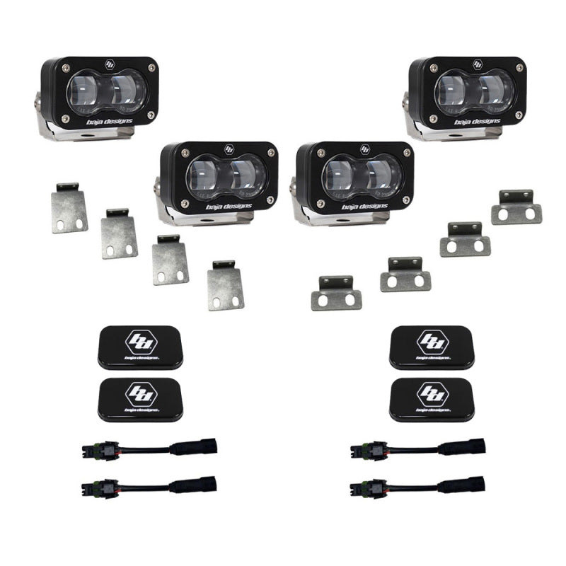 Baja Designs 21-22 Ford F-150 Raptor S2 SAE Dual Fog Pocket Light Kit - Clear-LTW Motorsports