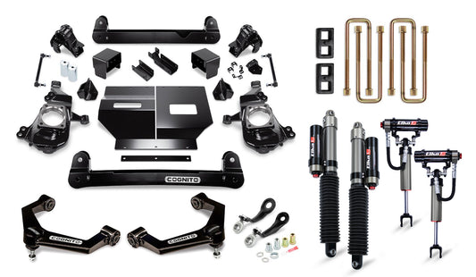 Cognito 4-Inch Elite Lift Kit with Elka 2.5 reservoir shocks for 20-24 Silverado/Sierra 2500/3500 2WD/4WD