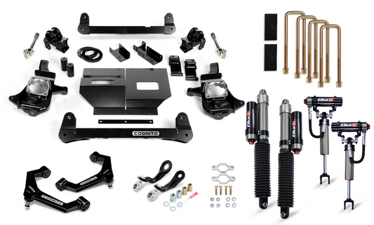 Cognito 4-Inch Elite Lift Kit with Elka 2.5 reservoir shocks for 11-19 Silverado/Sierra 2500/3500 2WD/4WD