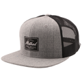 Method Race Proven Trucker Hat Snapback Heather Grey - Black