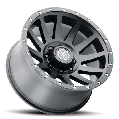 ICON Compression 20x10 8x170 -19mm Offset 4.75in BS 125mm Bore Satin Black Wheel-LTW Motorsports