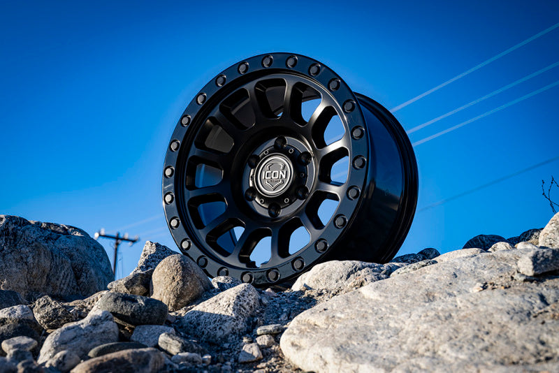 ICON Hulse 17 X 8.5 6 X 5.5 0mm Offset 4.75in BS Double Black-LTW Motorsports