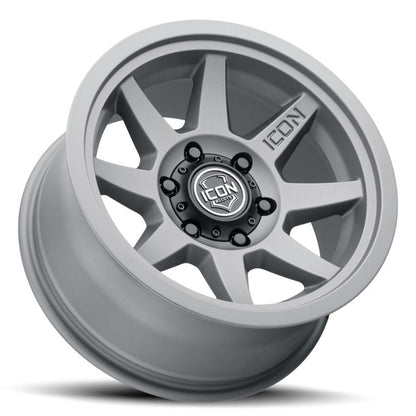 ICON Rebound 17x8.5 6x5.5 25mm Offset 5.75in BS 95.1mm Bore Charcoal Wheel-LTW Motorsports