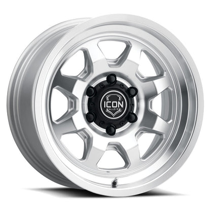 ICON Nuevo 17x8.5 / 6x135 / 6mm Offset 5in BS - Silver Machined-LTW Motorsports