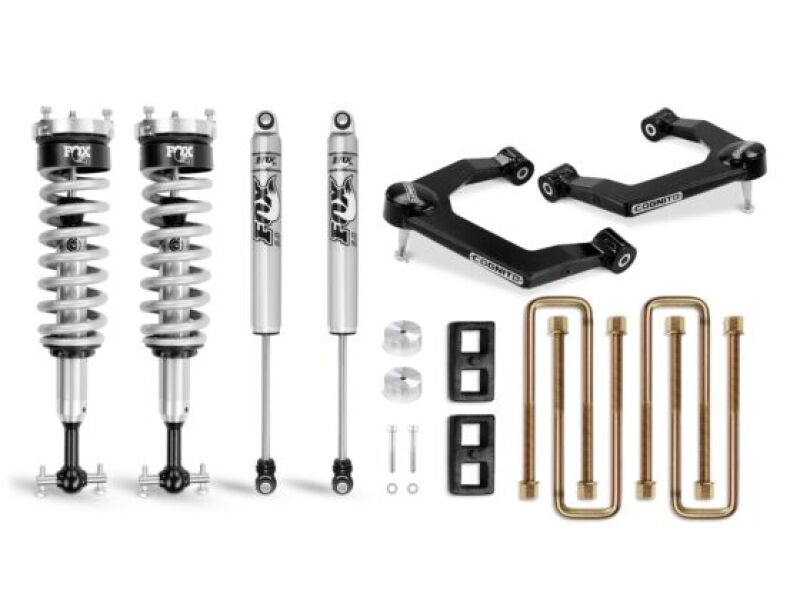 Cognito 19-24 Chevy Silv/Sierra 1500 2/4WD 3in Perf Ball Joint Lvl Lift Kit w/Fox PS Coilovr 2.0 IFP-LTW Motorsports
