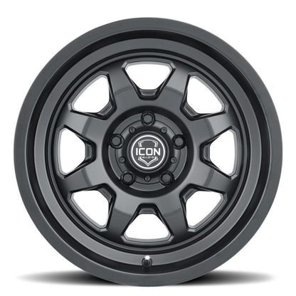 ICON Nuevo 17 X 8.5 6 X 135 6mm Offset 5in BS Satin Black-LTW Motorsports