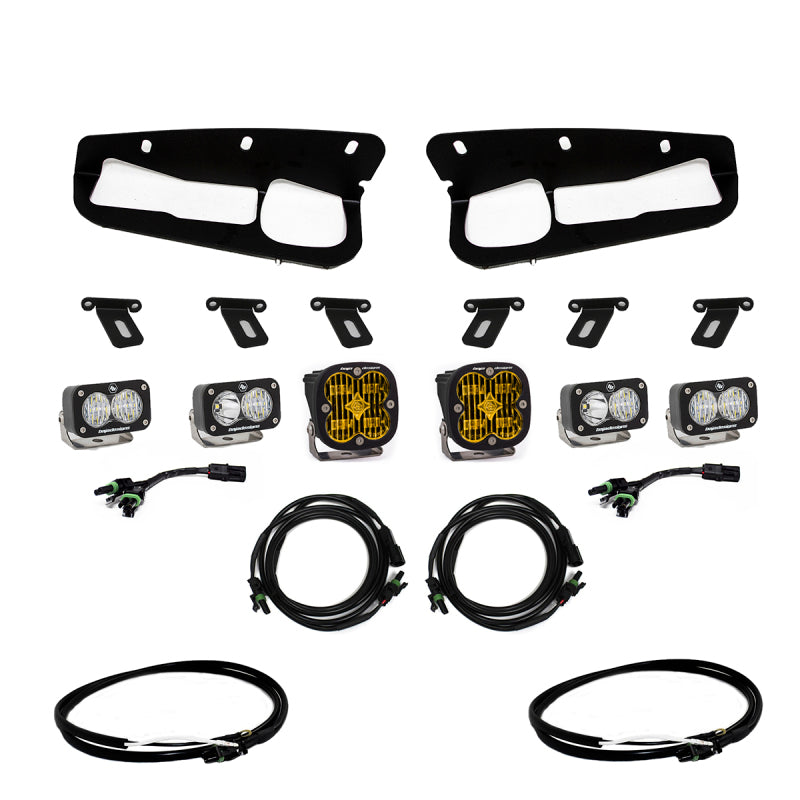 Baja Designs 2021+ Ford Bronco Amber SAE Fog Pocket Kit w/Upfitter-LTW Motorsports