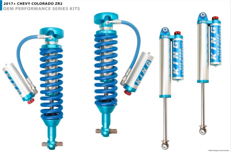 King Shocks 2017+ Chevrolet Colorado ZR2 Front 2.5 Dia Remote Res Coilover w/Adjuster (Pair)-LTW Motorsports