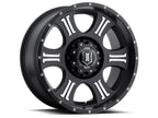 Shield 20 X 9 / 5 Black W/ Machined Face, ICON Alloys