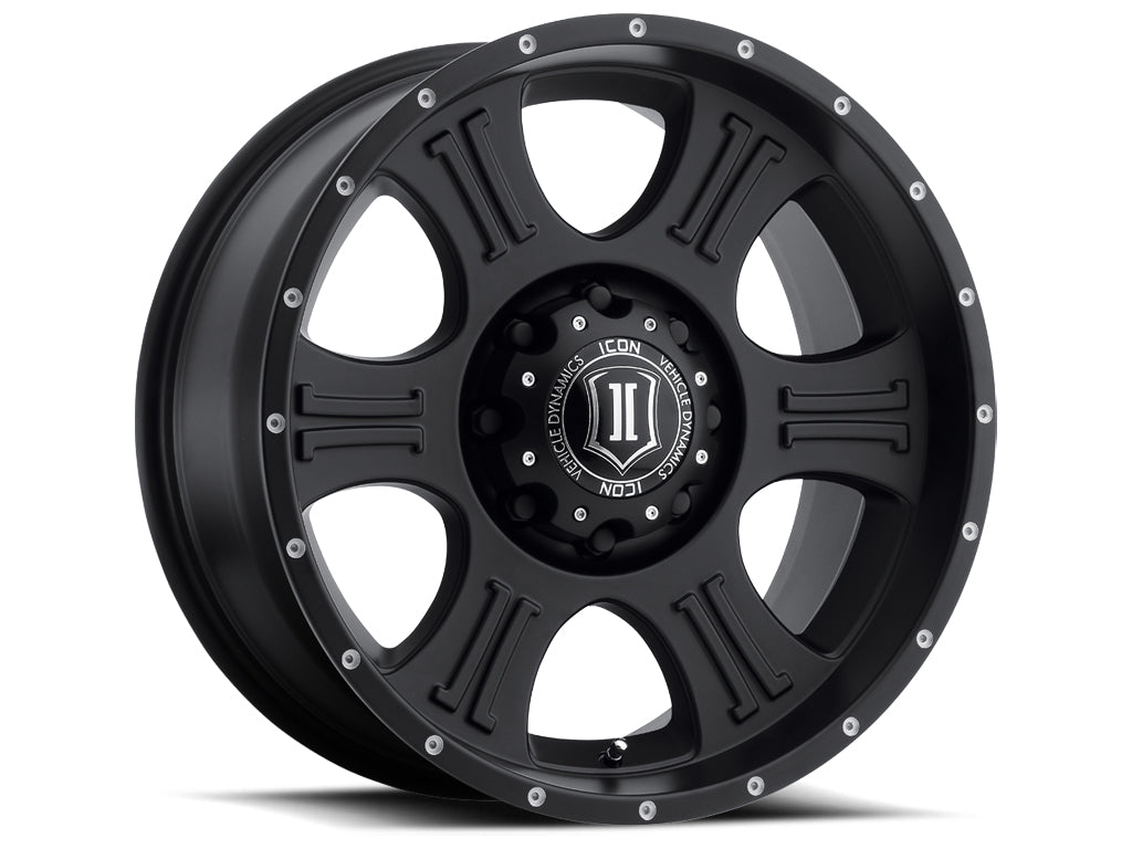 Shield 20 X 9 Satin Black, ICON Alloys