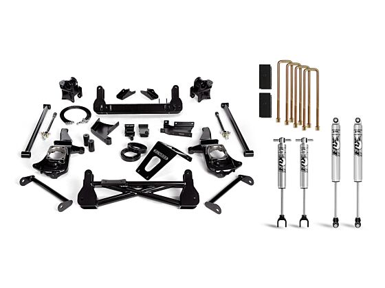 7-Inch Standard Lift Kit with Fox Psmt 2.0 Shocks for 2011-2019 Silverado/Sierra 2500/3500 2WD/4WD Stabilitrak Cognito