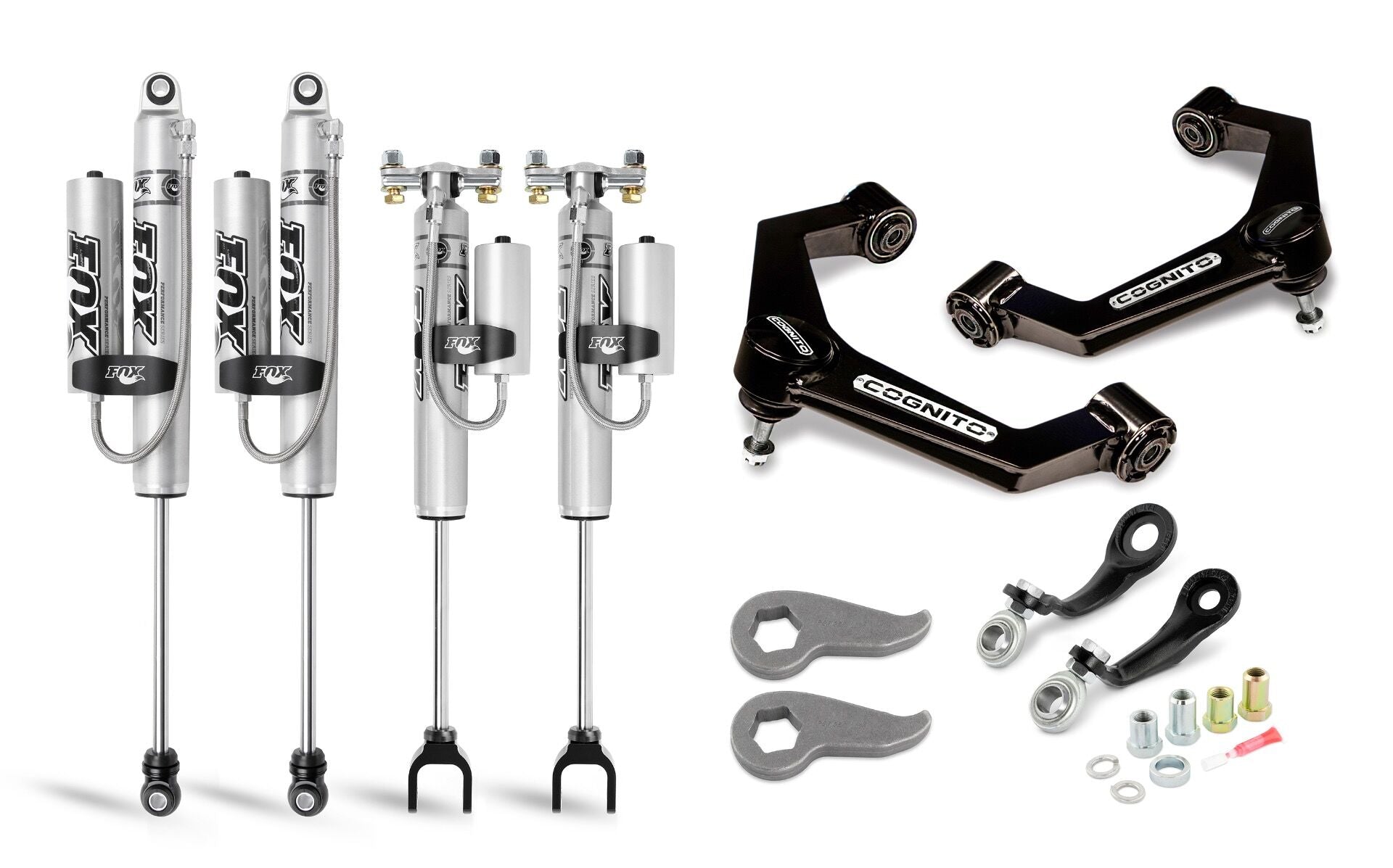 3-Inch Premier Leveling Kit with Fox Psrr 2.0 Shocks for 2020-2024 Silverado/Sierra 2500/3500 2WD/4WD Cognito