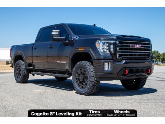 3-Inch Premier Leveling Kit with Fox Psrr 2.0 Shocks for 2020-2024 Silverado/Sierra 2500/3500 2WD/4WD Cognito