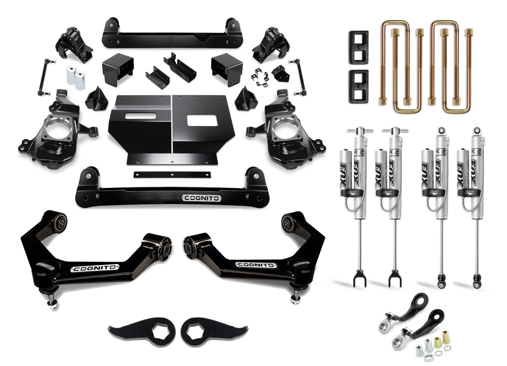 5-Inch Performance Lift Kit With Fox Psrr 2.0 Shocks For 2020-2024 Silverado/Sierra 2500/3500 2WD/4WD Cognito