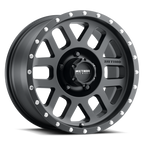 Method MR306 Mesh 17x8.5 0mm Offset 5x4.5 83mm CB Matte Black Wheel
