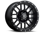 Alpha 17 X 8.5 Satin Black, ICON Alloys