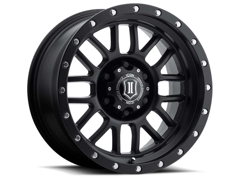 Alpha 17 X 8.5 Satin Black, ICON Alloys