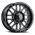 Alpha 20 X 9 Gloss Black W/ Milled Windows, ICON Alloys