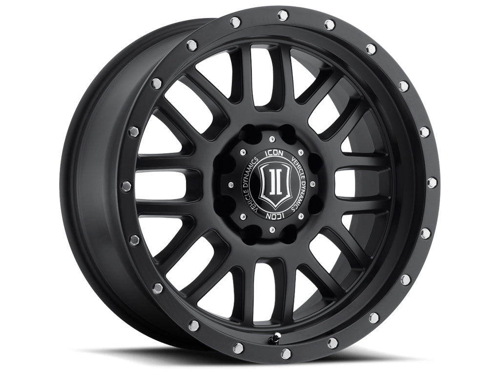 Alpha 20 X 9 Satin Black, ICON Alloys