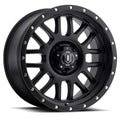 Alpha 20 X 9 / 6 X 135 / 16MM / 5.625 Inch Back Space Satin Black, ICON Alloys