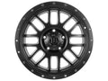 Alpha 20 X 9 Satin Black W/ Milled Windows, ICON Alloys
