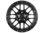 Alpha 20 X 9 Satin Black W/ Milled Windows, ICON Alloys