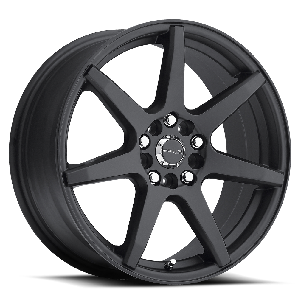 Aluminum Wheels 18x7.5 Evo 131B Satin Black Raceline Wheels