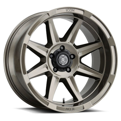 ICON Bandit 20x10 6x5.5 -24mm Offset 4.5in BS Gloss Bronze Wheel-LTW Motorsports