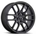 Aluminum Wheels 17x7.5 Mystique 141B Satin Black 40 Offset 5 on 110/5 on 115 Bolt Pattern 72.62 Bore Raceline