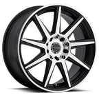 Aluminum Wheels 18x7.5 Storm 144M Satin Black Machined Spoke-Machined Outer Lip Raceline Wheels