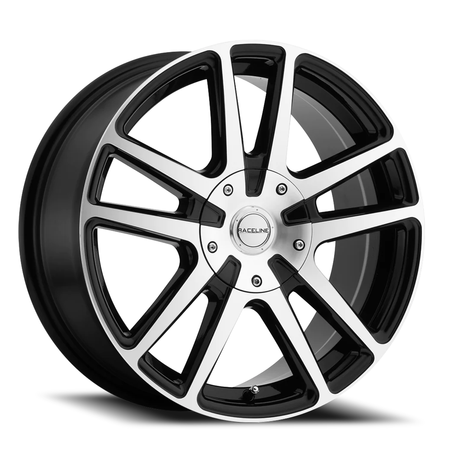 Aluminum Wheels 17x7.5 Encore 145M Black Machined Face Raceline Wheels