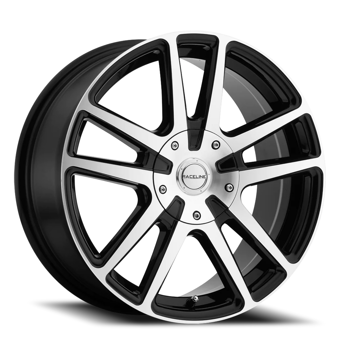Aluminum Wheels 17x7.5 Encore 145M Black Machined Face Raceline Wheels