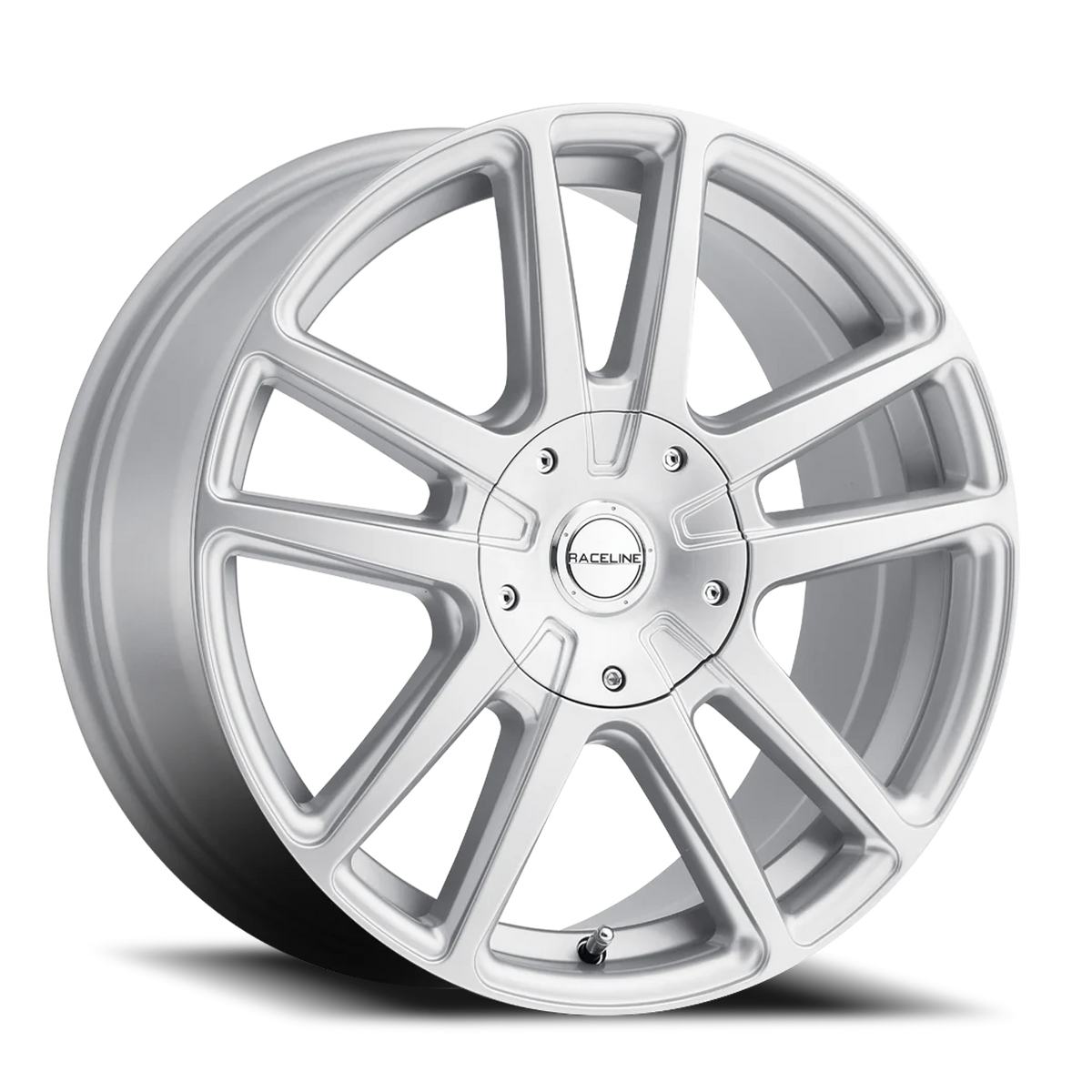 Aluminum Wheels 18x8 Encore 145S Hyper Silver Raceline Wheels