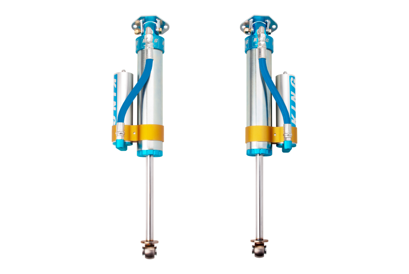 King Shocks 97-06 Jeep Wrangler TJ Rear 2.5 Dia Piggy Hose Reservoir Shock 0-2in Lift (Pair)-LTW Motorsports
